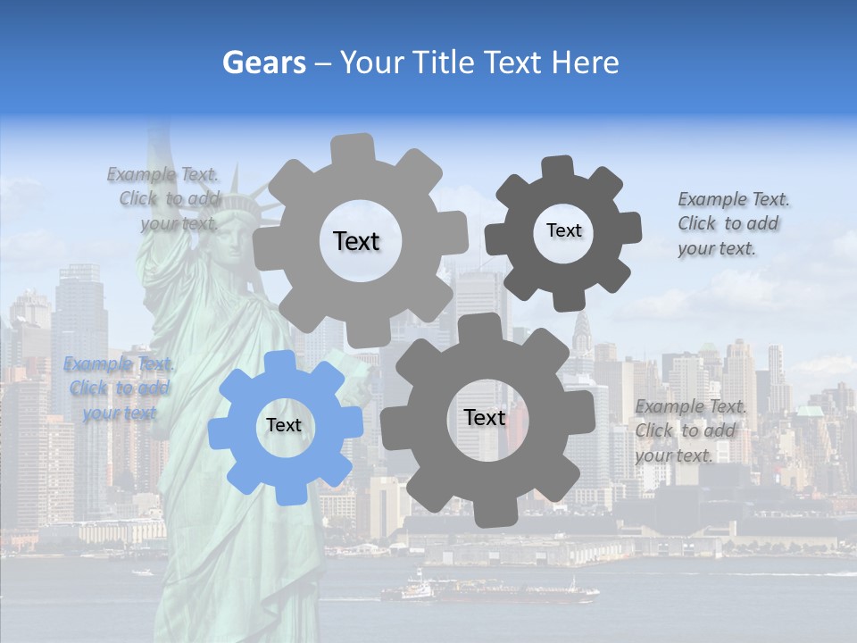 Boat Lights Travel PowerPoint Template