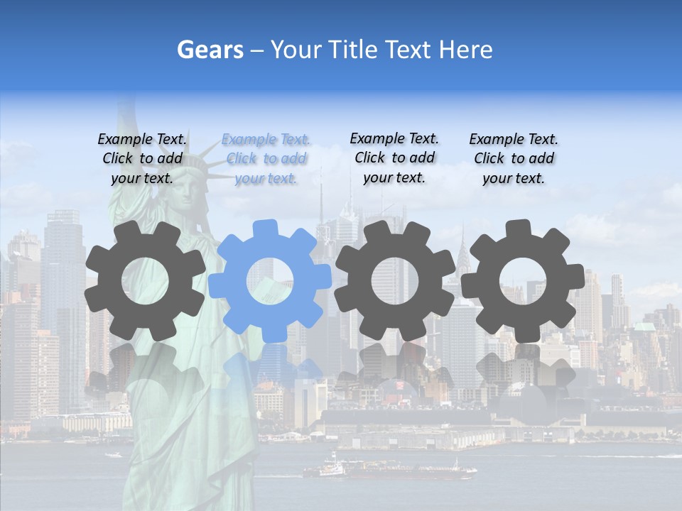 Boat Lights Travel PowerPoint Template