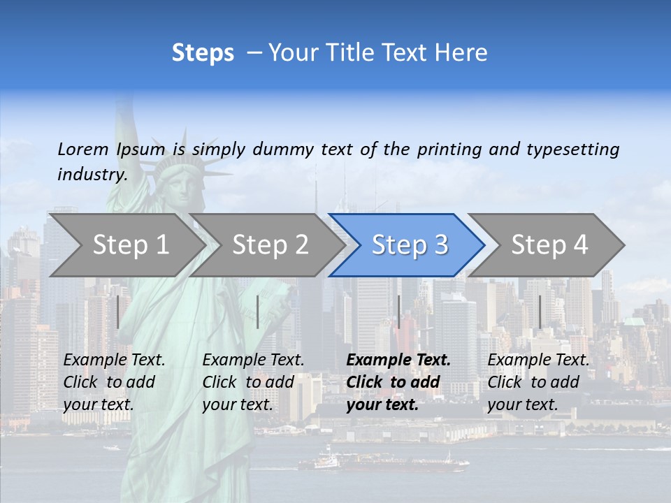 Boat Lights Travel PowerPoint Template