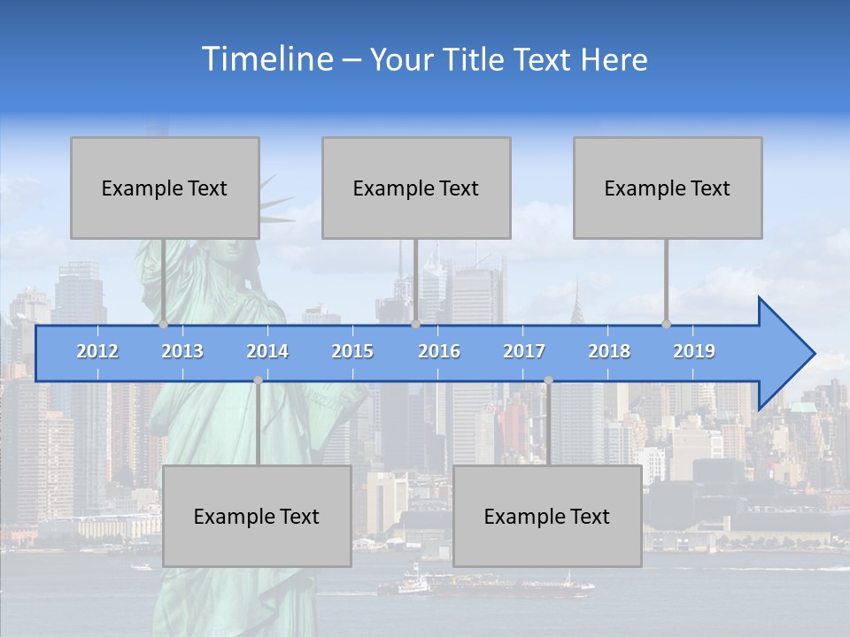 Boat Lights Travel PowerPoint Template