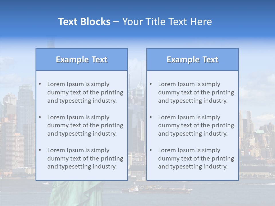 Boat Lights Travel PowerPoint Template