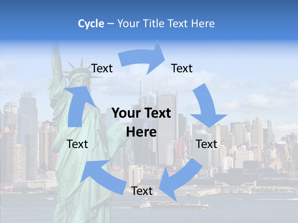 Boat Lights Travel PowerPoint Template