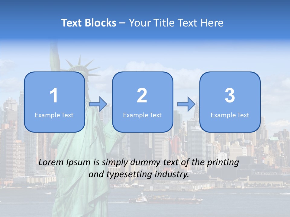 Boat Lights Travel PowerPoint Template