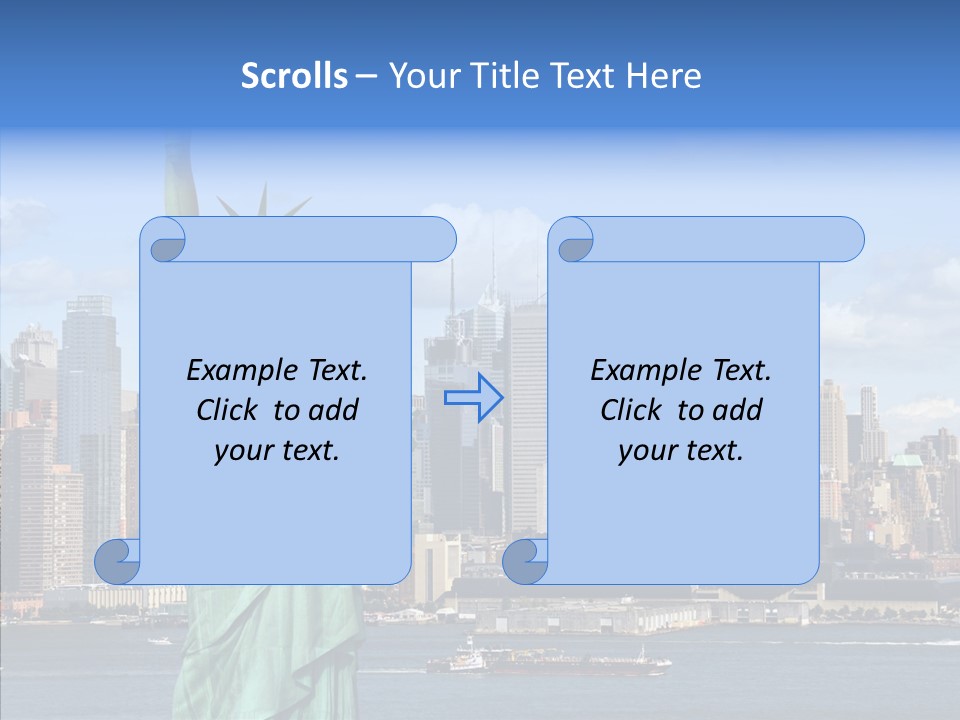 Boat Lights Travel PowerPoint Template