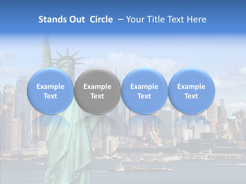 Boat Lights Travel PowerPoint Template