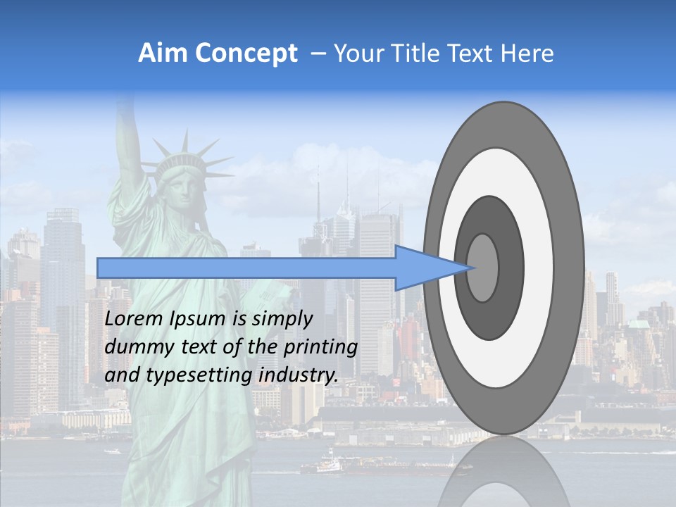 Boat Lights Travel PowerPoint Template