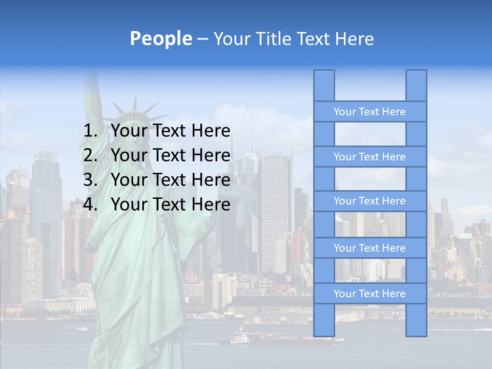 Boat Lights Travel PowerPoint Template