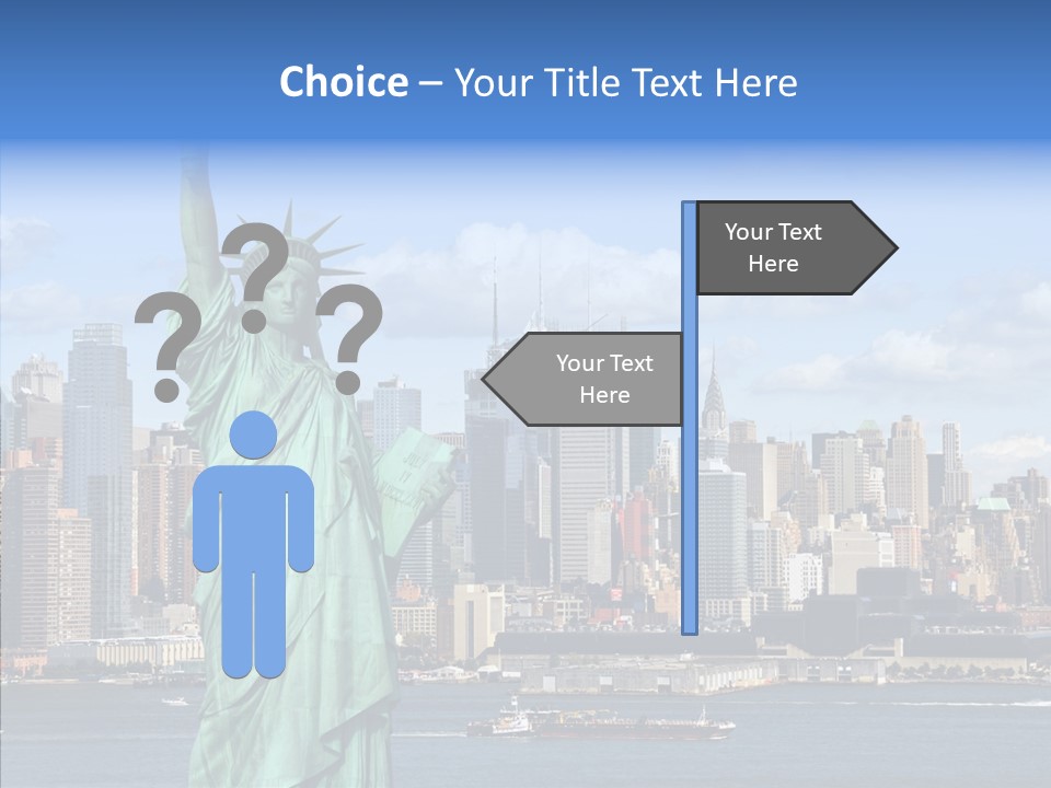 Boat Lights Travel PowerPoint Template