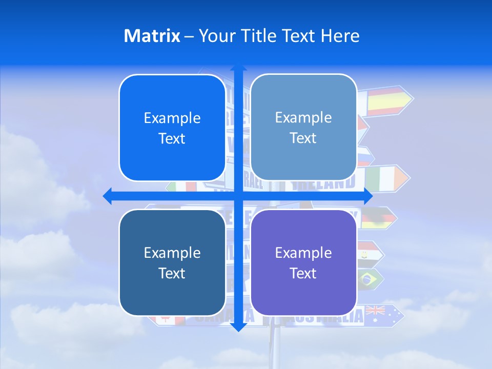 Traditional Offers Blue PowerPoint Template