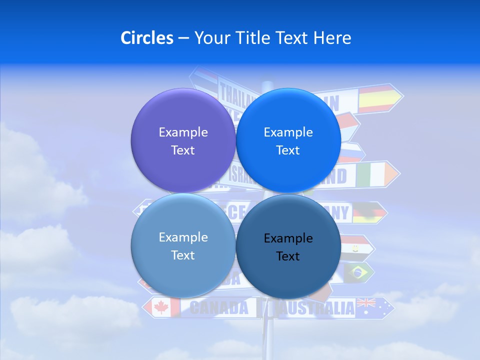 Traditional Offers Blue PowerPoint Template