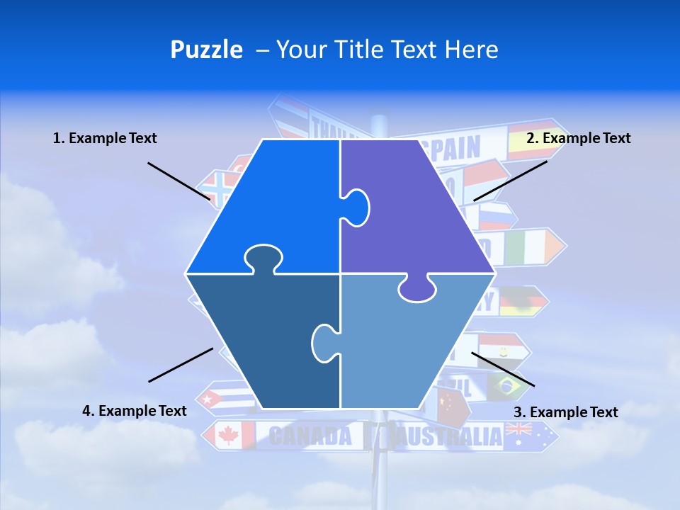 Traditional Offers Blue PowerPoint Template