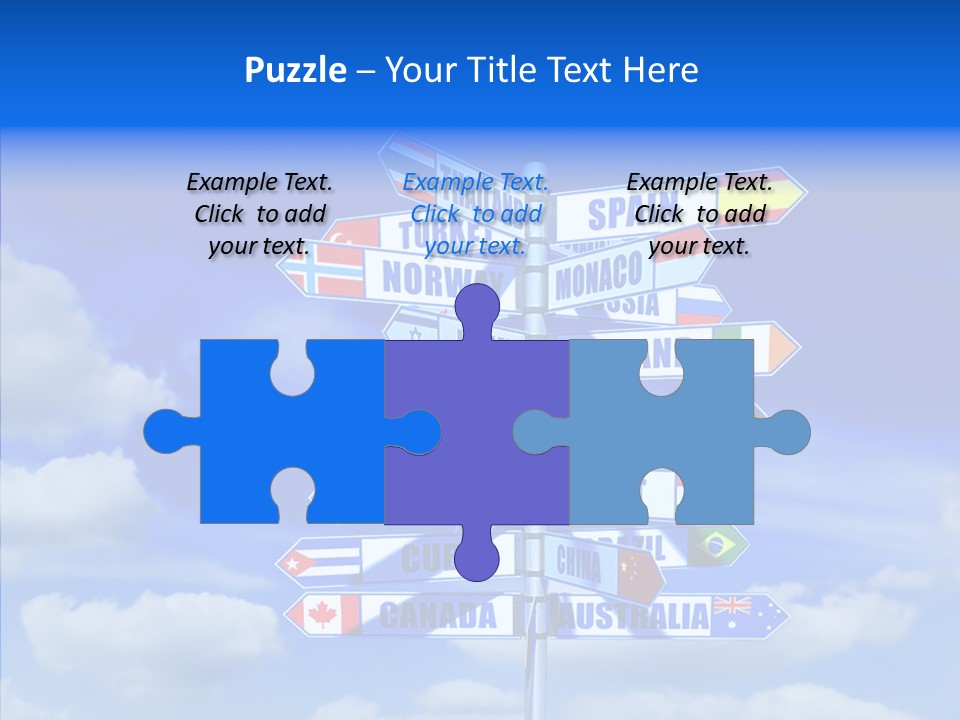 Traditional Offers Blue PowerPoint Template