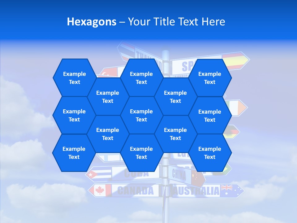 Traditional Offers Blue PowerPoint Template