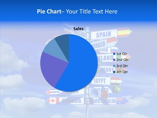 Traditional Offers Blue PowerPoint Template