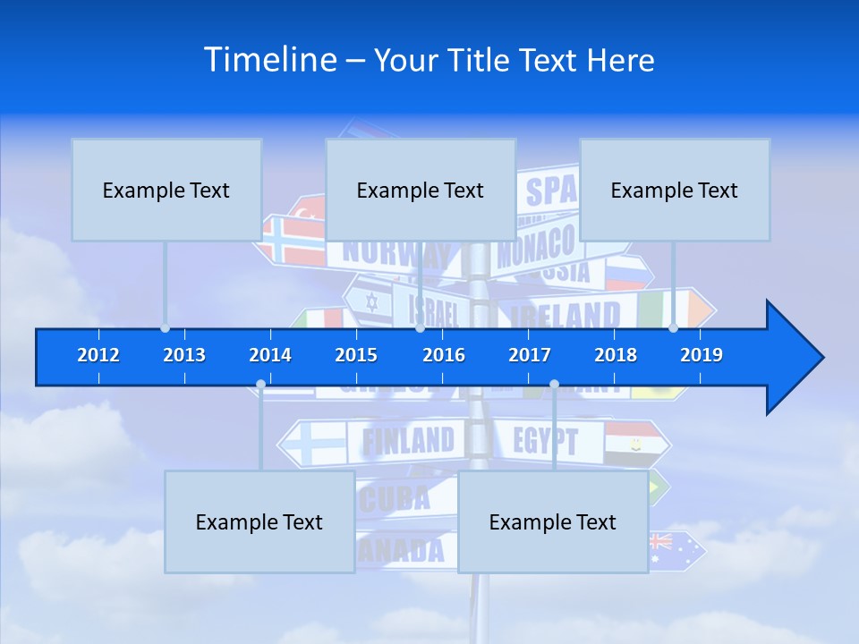 Traditional Offers Blue PowerPoint Template