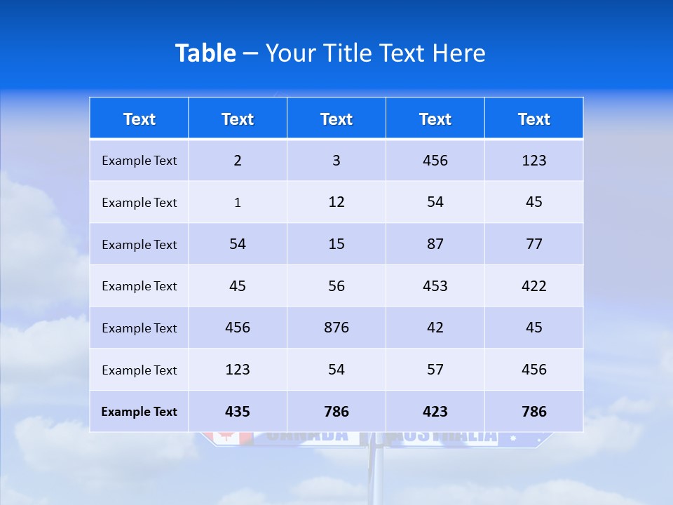 Traditional Offers Blue PowerPoint Template