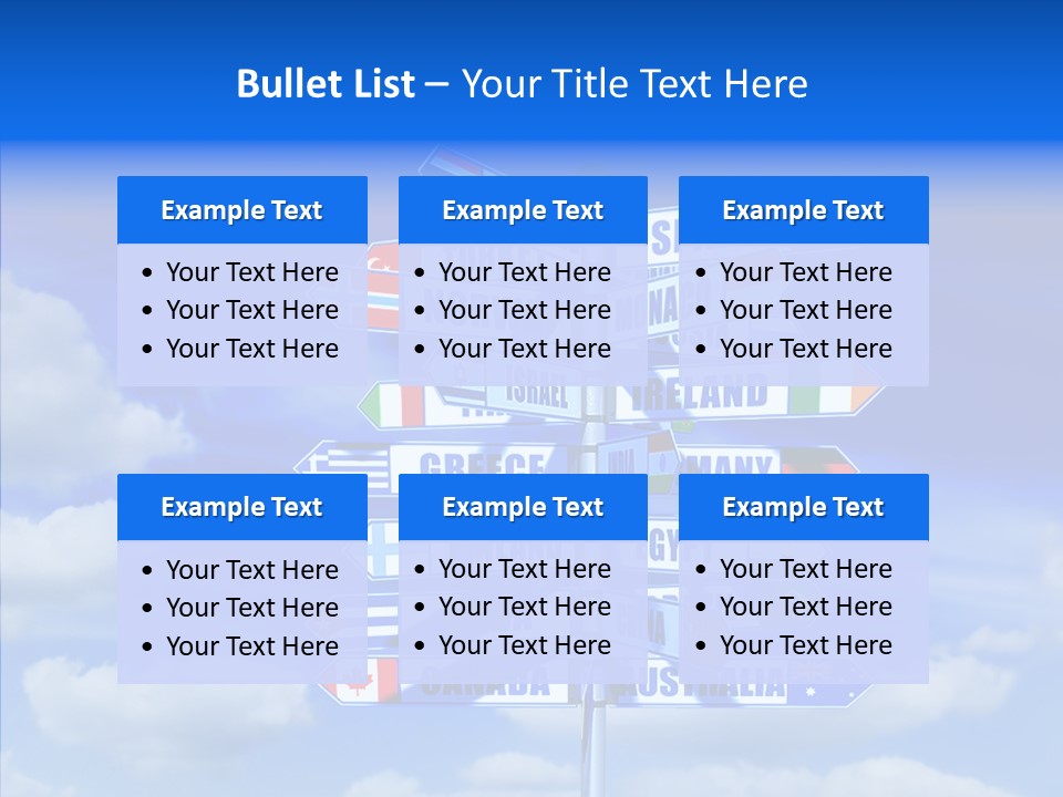 Traditional Offers Blue PowerPoint Template