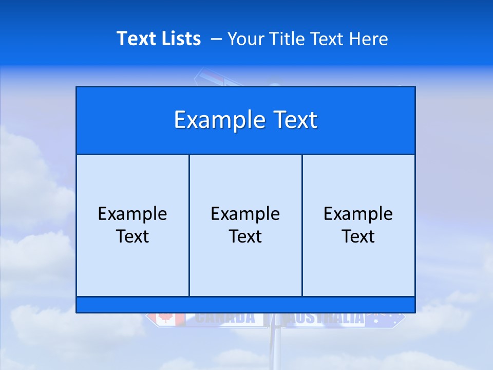 Traditional Offers Blue PowerPoint Template