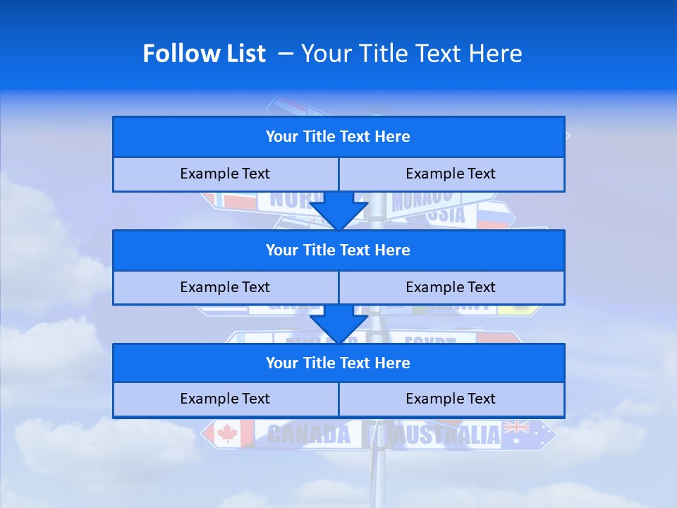 Traditional Offers Blue PowerPoint Template