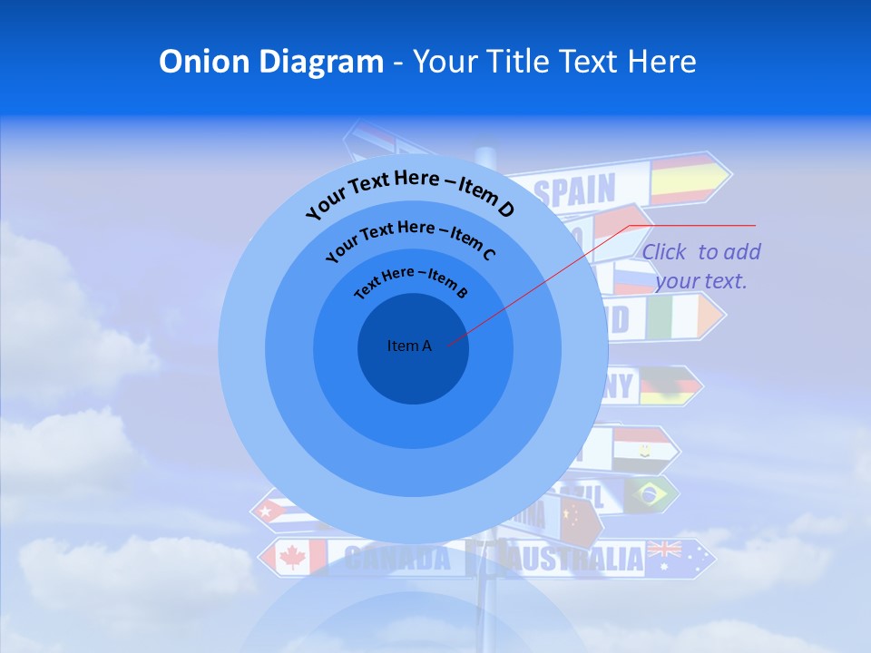 Traditional Offers Blue PowerPoint Template