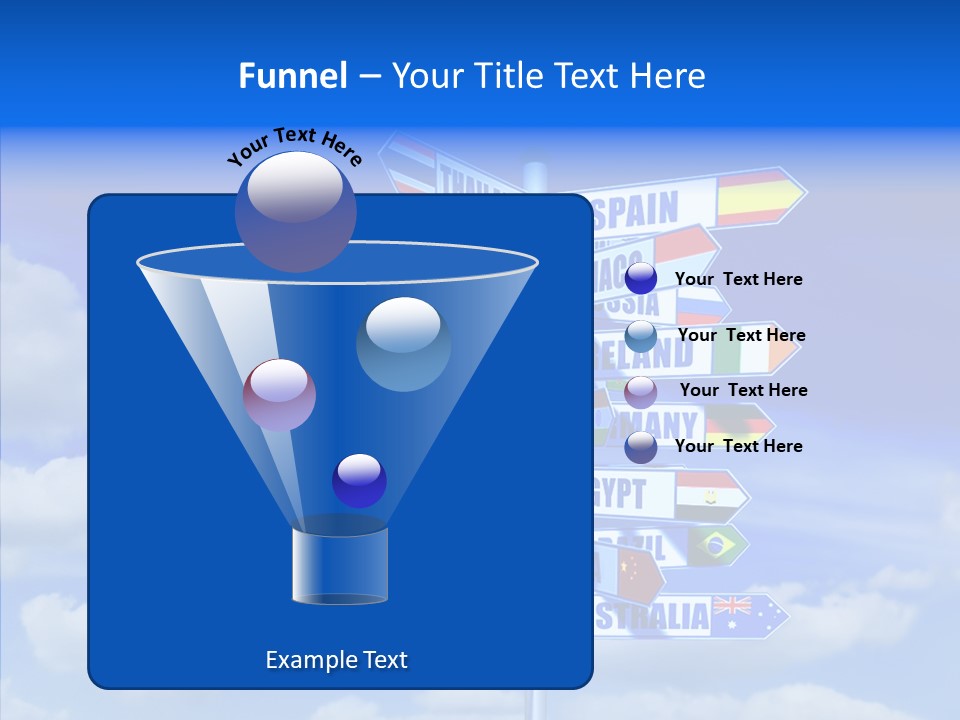 Traditional Offers Blue PowerPoint Template