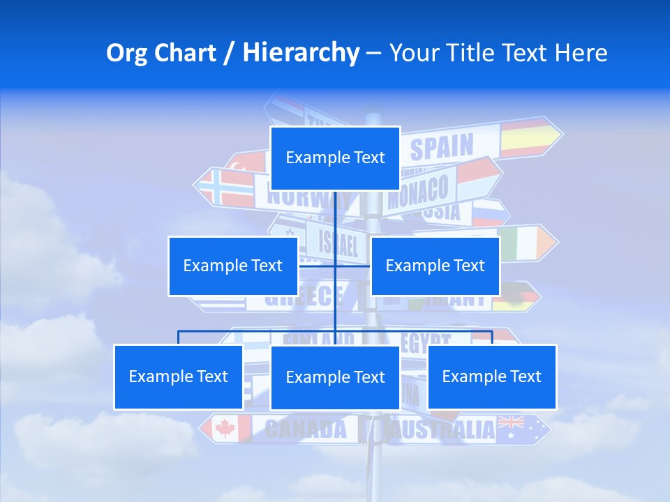 Traditional Offers Blue PowerPoint Template