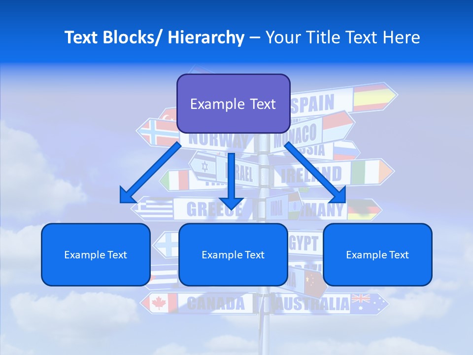 Traditional Offers Blue PowerPoint Template