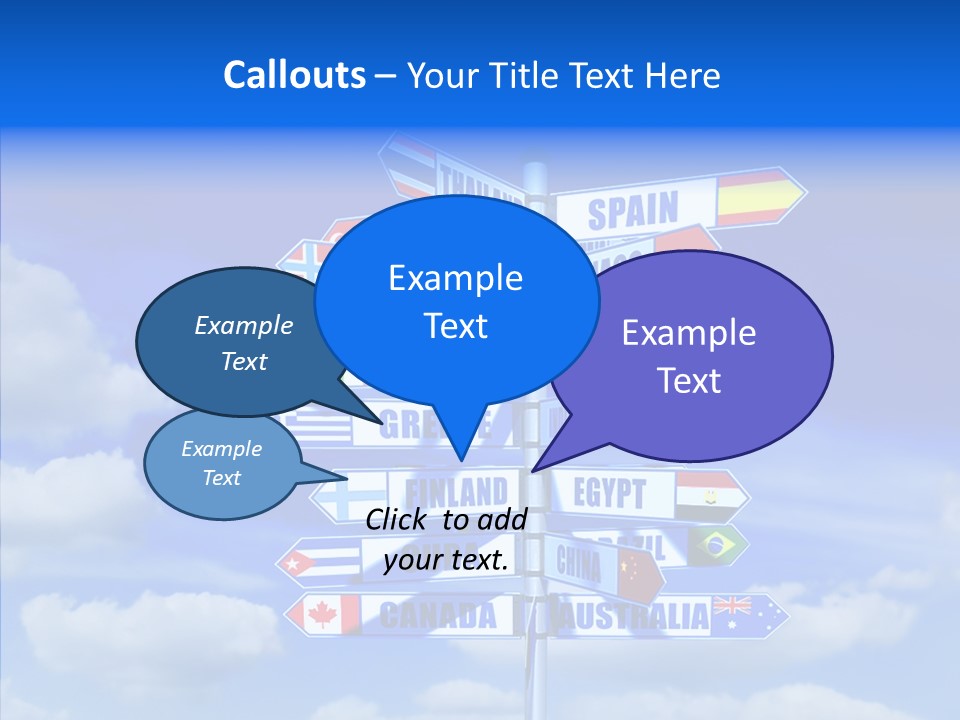 Traditional Offers Blue PowerPoint Template