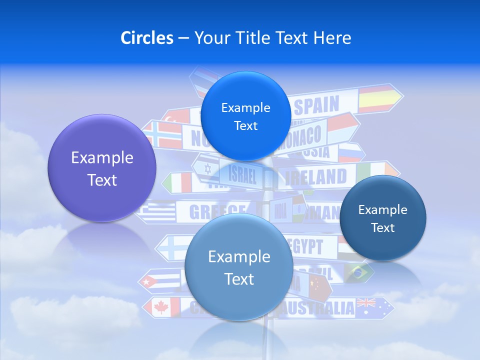 Traditional Offers Blue PowerPoint Template