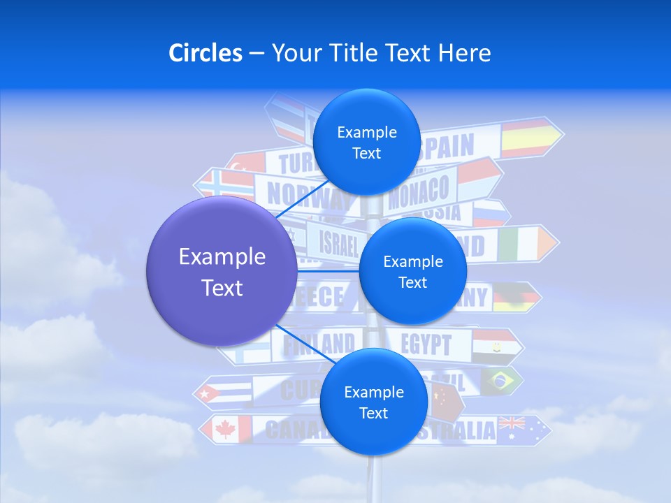 Traditional Offers Blue PowerPoint Template