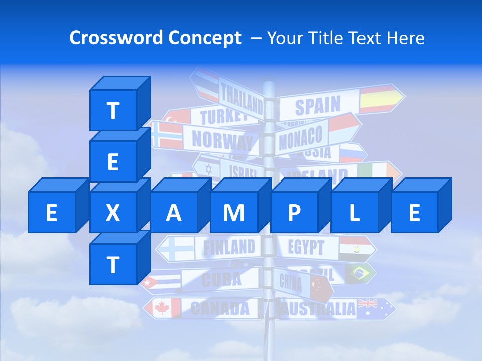 Traditional Offers Blue PowerPoint Template