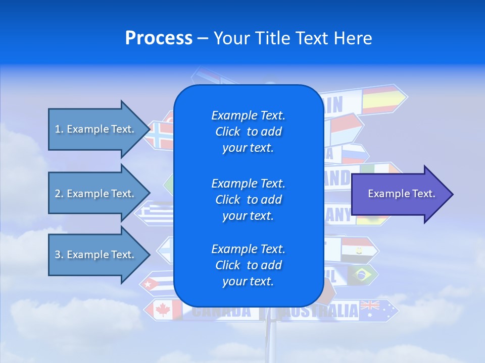 Traditional Offers Blue PowerPoint Template