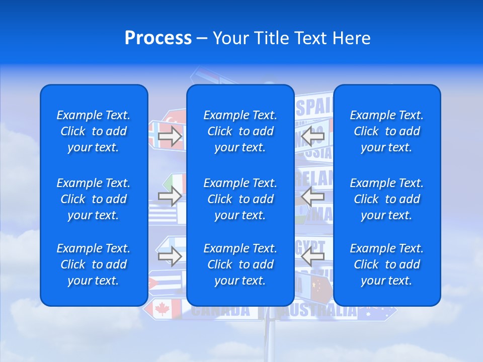 Traditional Offers Blue PowerPoint Template
