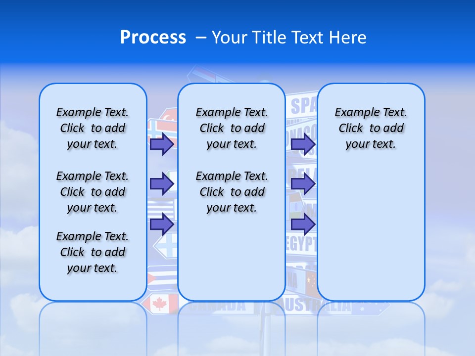 Traditional Offers Blue PowerPoint Template