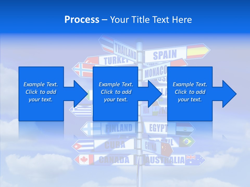 Traditional Offers Blue PowerPoint Template