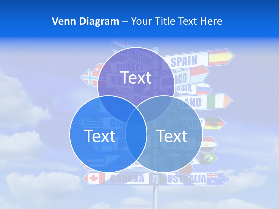 Traditional Offers Blue PowerPoint Template