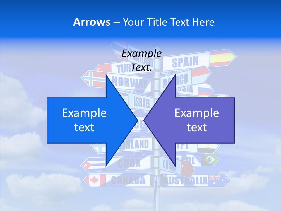 Traditional Offers Blue PowerPoint Template
