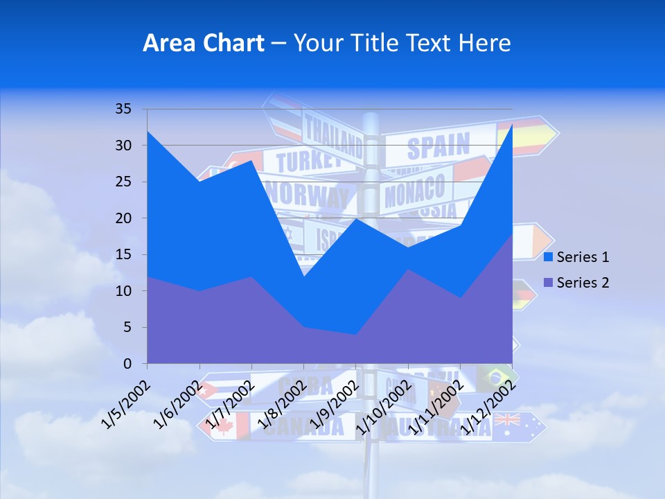 Traditional Offers Blue PowerPoint Template
