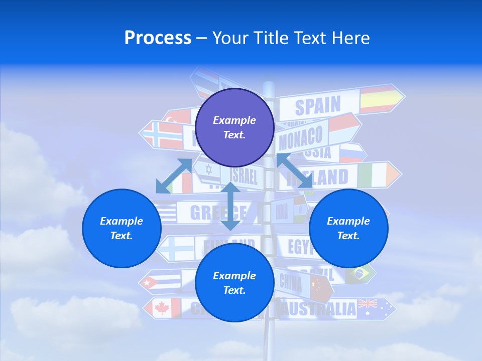 Traditional Offers Blue PowerPoint Template
