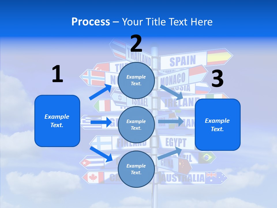Traditional Offers Blue PowerPoint Template