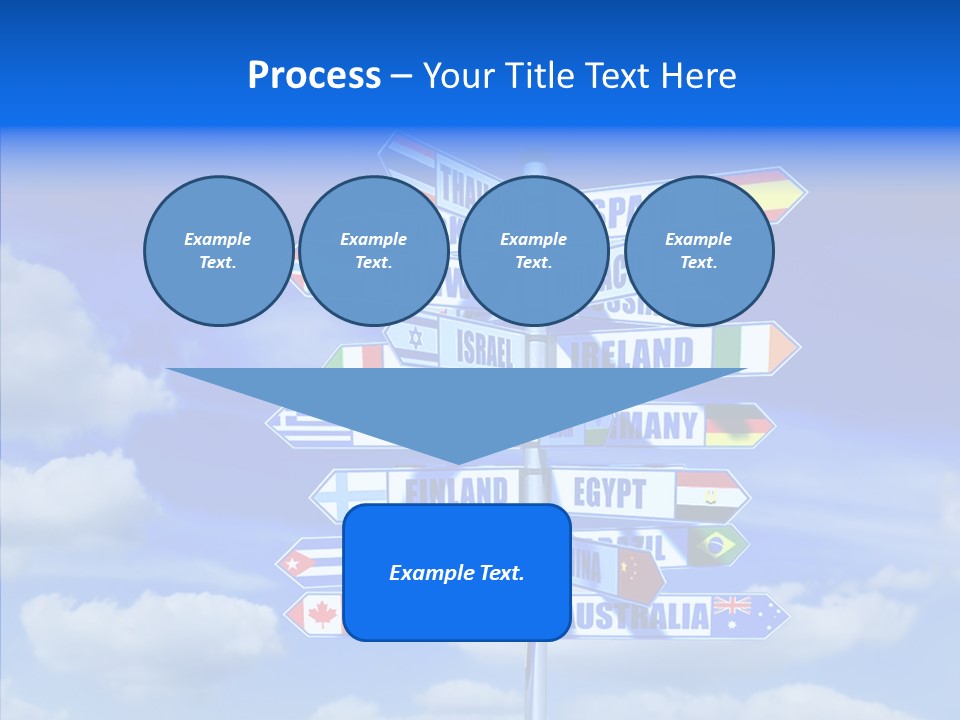 Traditional Offers Blue PowerPoint Template
