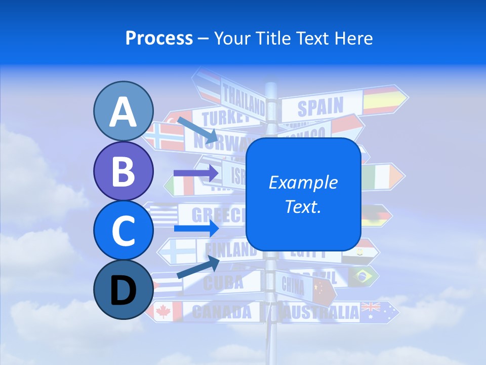 Traditional Offers Blue PowerPoint Template