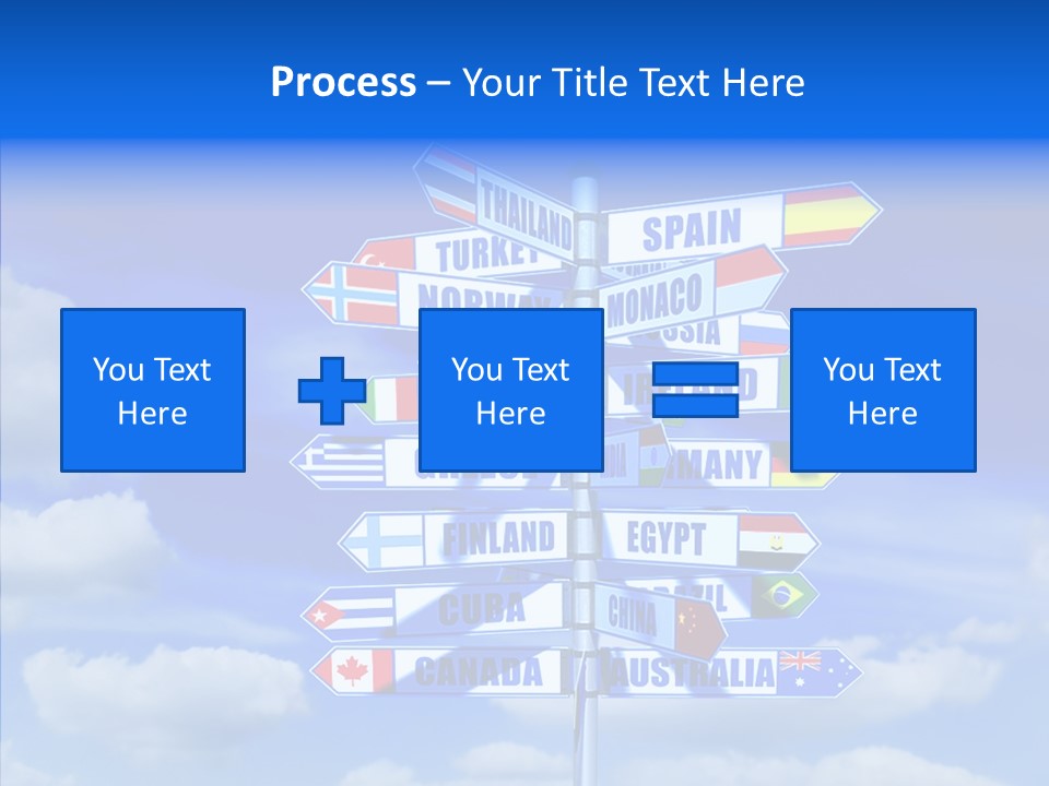 Traditional Offers Blue PowerPoint Template