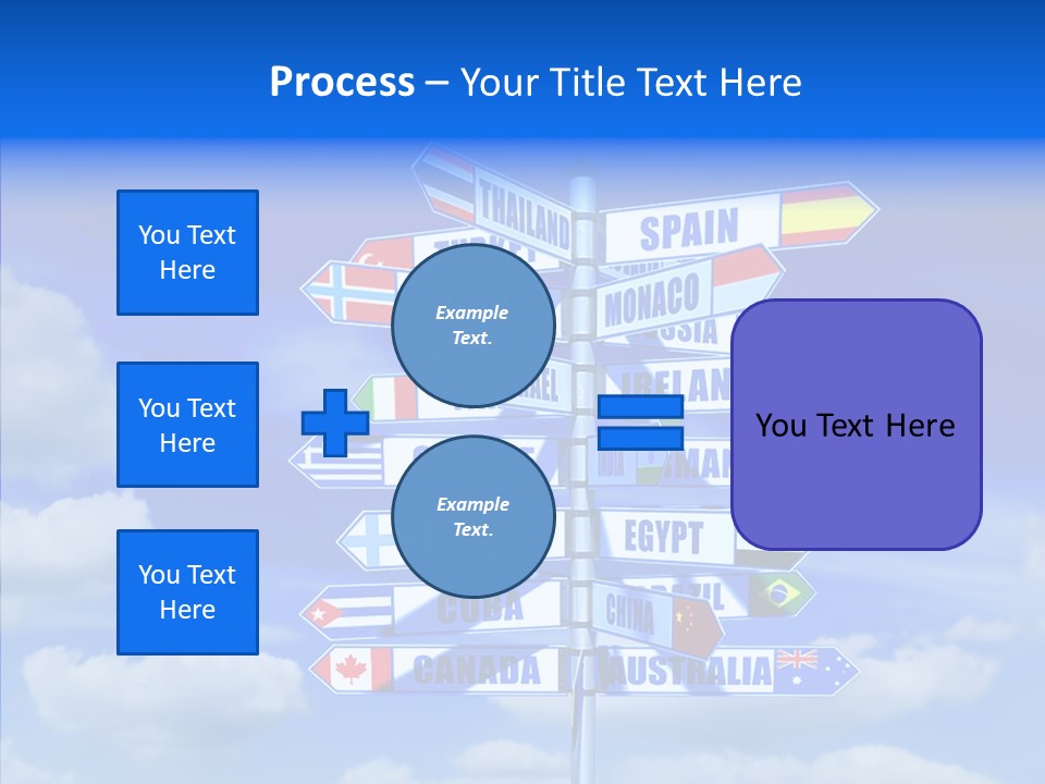 Traditional Offers Blue PowerPoint Template