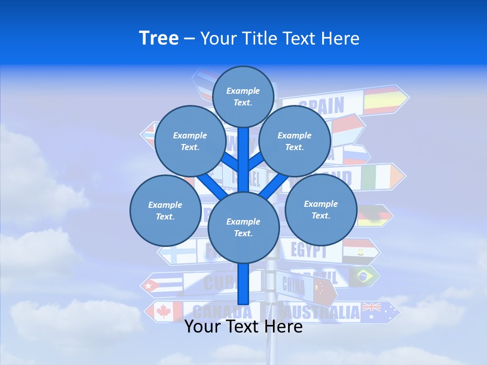 Traditional Offers Blue PowerPoint Template