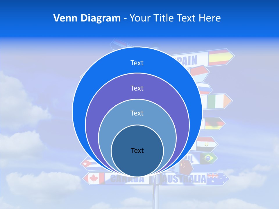 Traditional Offers Blue PowerPoint Template