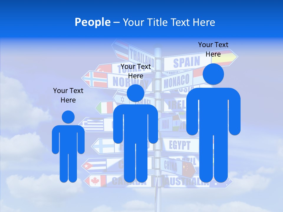 Traditional Offers Blue PowerPoint Template