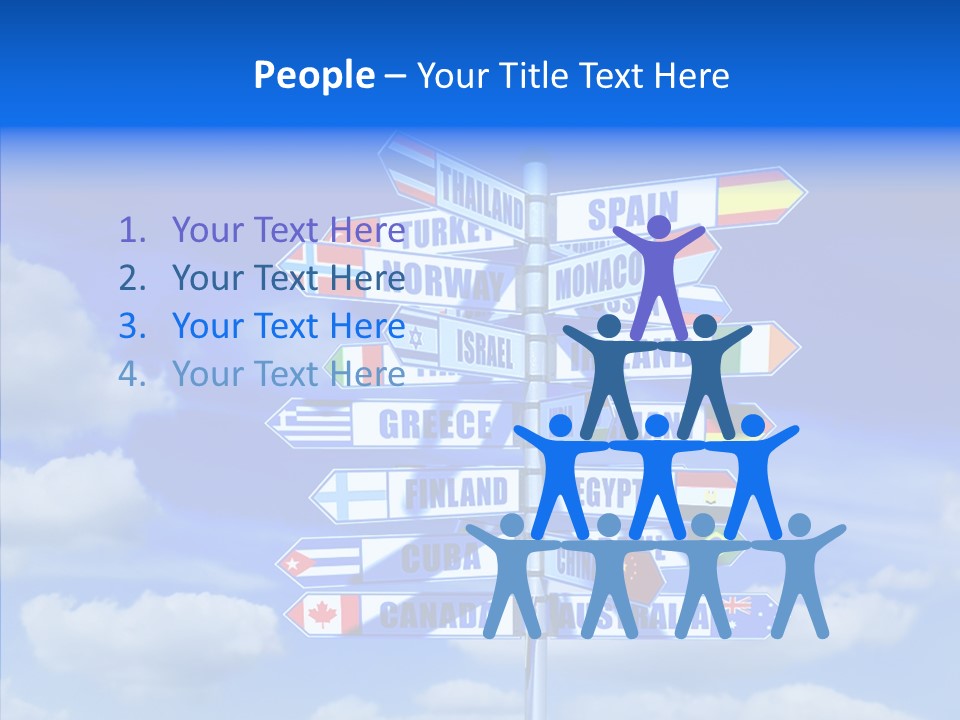 Traditional Offers Blue PowerPoint Template