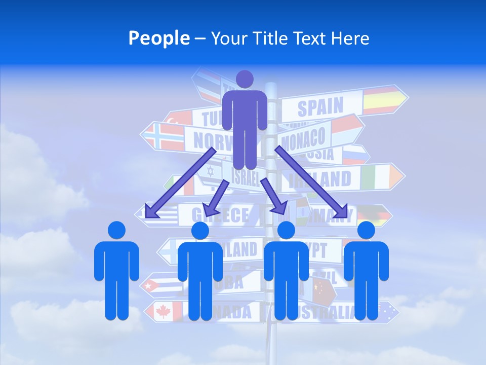 Traditional Offers Blue PowerPoint Template