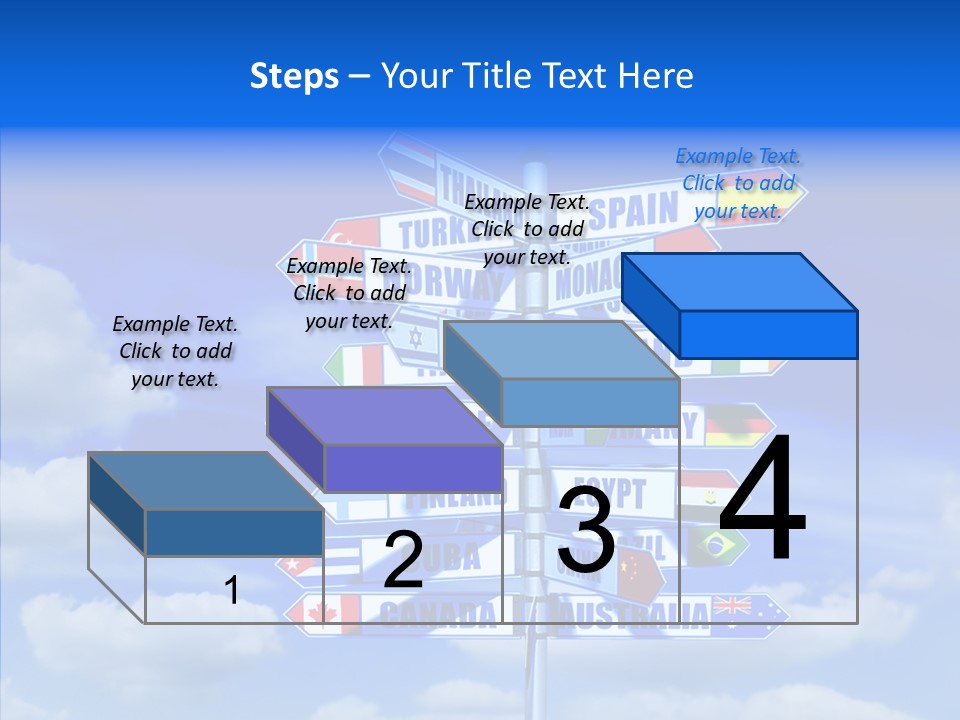 Traditional Offers Blue PowerPoint Template